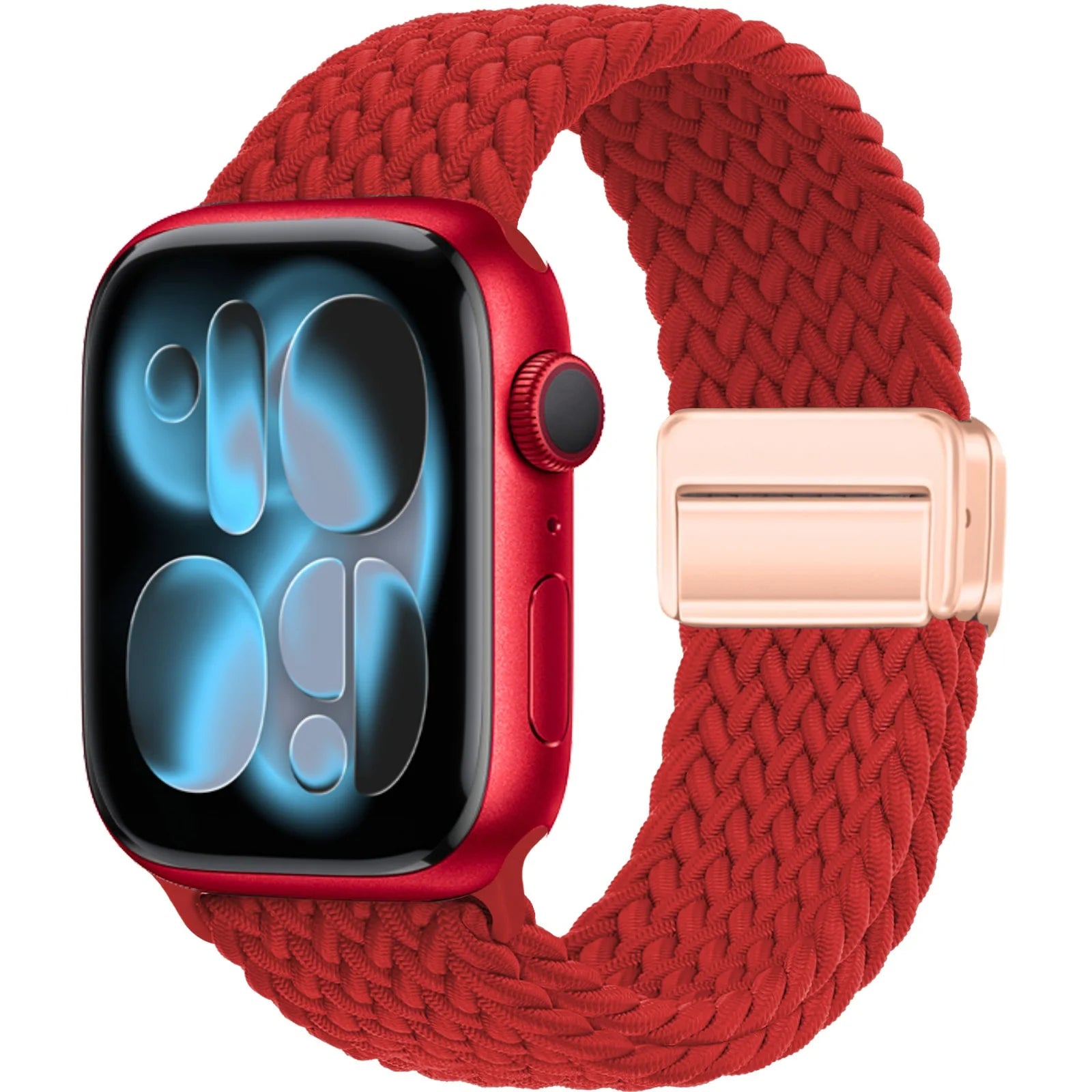 Magnetic Loop Apple Watch Band for Series 6 / 7 / 8 / 9 – Stainless Steel Mesh Bracelet with Adjustable Fit for Men & Women