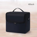 Large Expandable Makeup Train Case for Women – 4-Tier Professional Travel Organizer with Mirror & Lockable Zipper