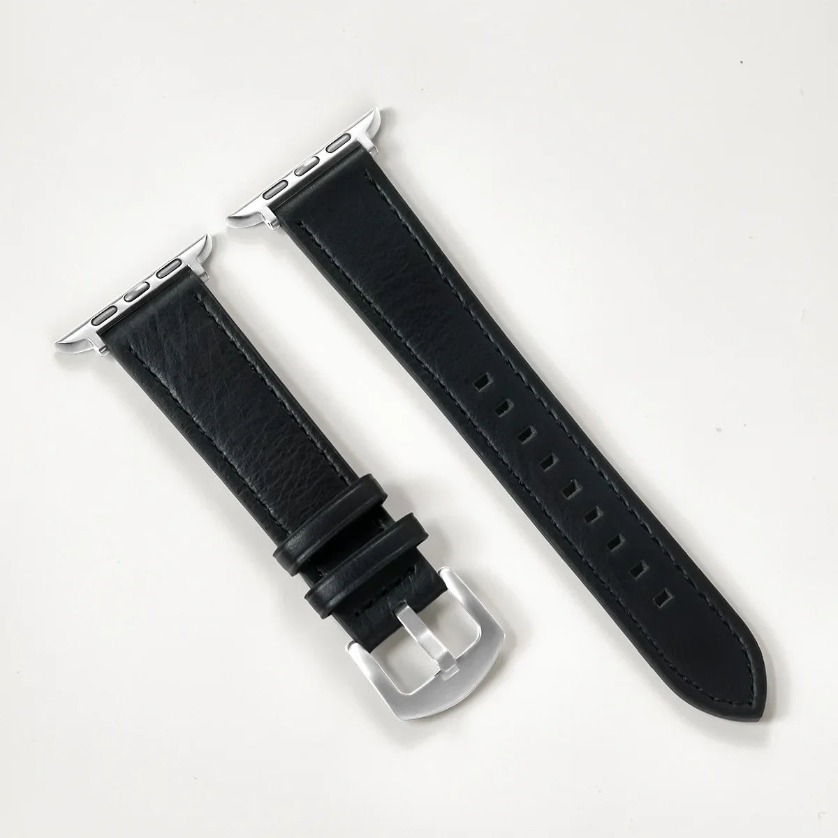 Genuine Leather Apple Watch Band – Classic Style Compatible with All Series Ultra 2 / Ultra / 9 / 8 / 7 / 6 / SE for Men & Women