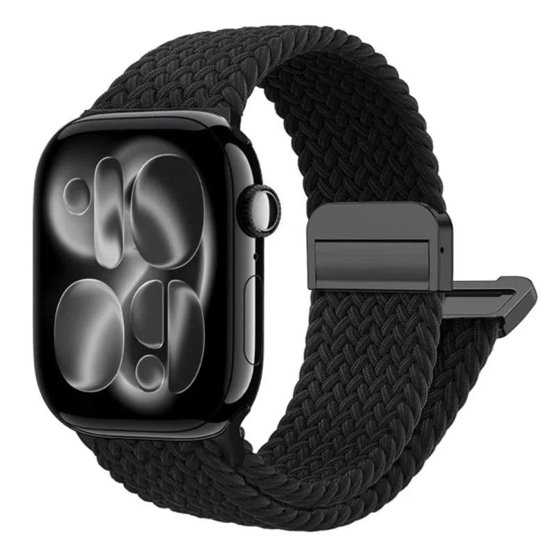 Magnetic Loop Apple Watch Band for Series 6 / 7 / 8 / 9 – Stainless Steel Mesh Bracelet with Adjustable Fit for Men & Women