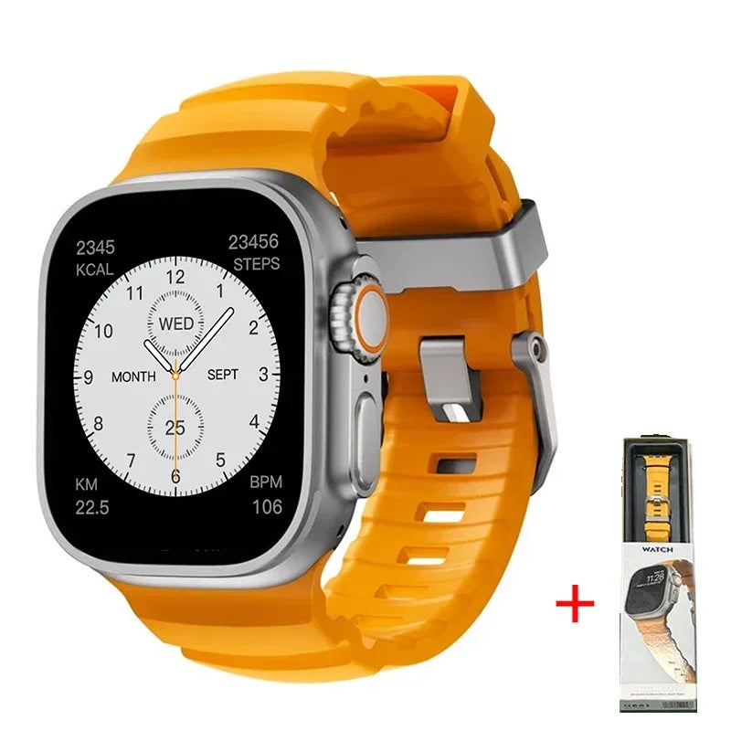 Silicone Sports Band for Apple Watch – Sweat-Proof Breathable Replacement Strap for All Series Ultra 2 / 9 / 8 / 7 / SE for Active Use
