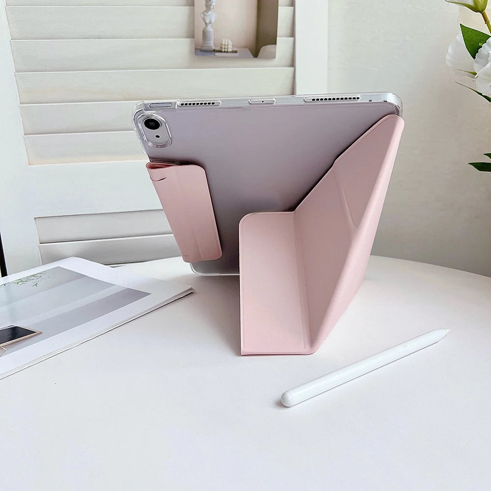 Waterproof Shockproof Smart Case for iPad A16 11th Gen 2025 – Multi-Angle Stand Folio Cover for iPad Air & Pro with Auto Sleep/Wake & Pencil Holder