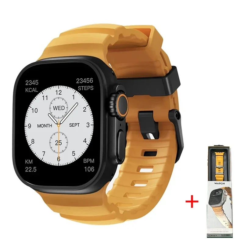 Silicone Sports Band for Apple Watch – Sweat-Proof Breathable Replacement Strap for All Series Ultra 2 / 9 / 8 / 7 / SE for Active Use