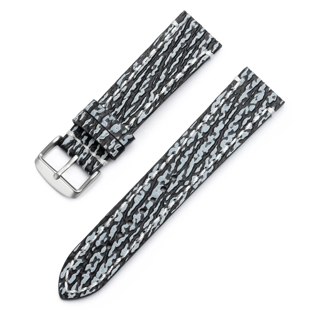 Handmade Genuine Leather Watch Strap 18/20/22mm – Snake Embossed Vintage Cowhide