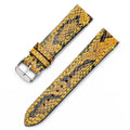 Handmade Genuine Leather Watch Strap 18/20/22mm – Snake Embossed Vintage Cowhide