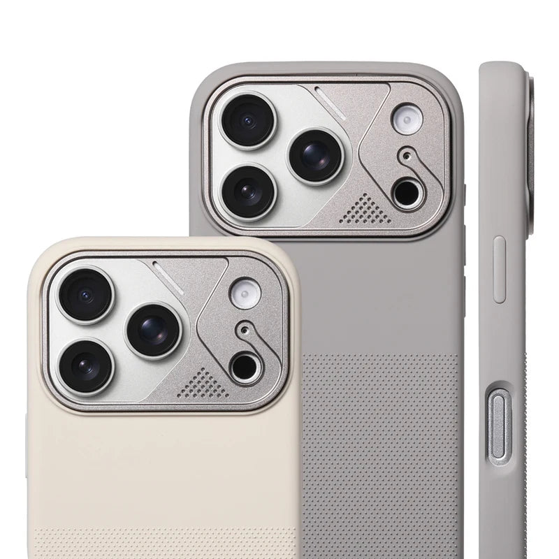 MagSafe Silicone Case with Alloy Metal Lens Ring for iPhone 17 – Shockproof Soft Cover with Camera Protection & Wireless Charging Compatible