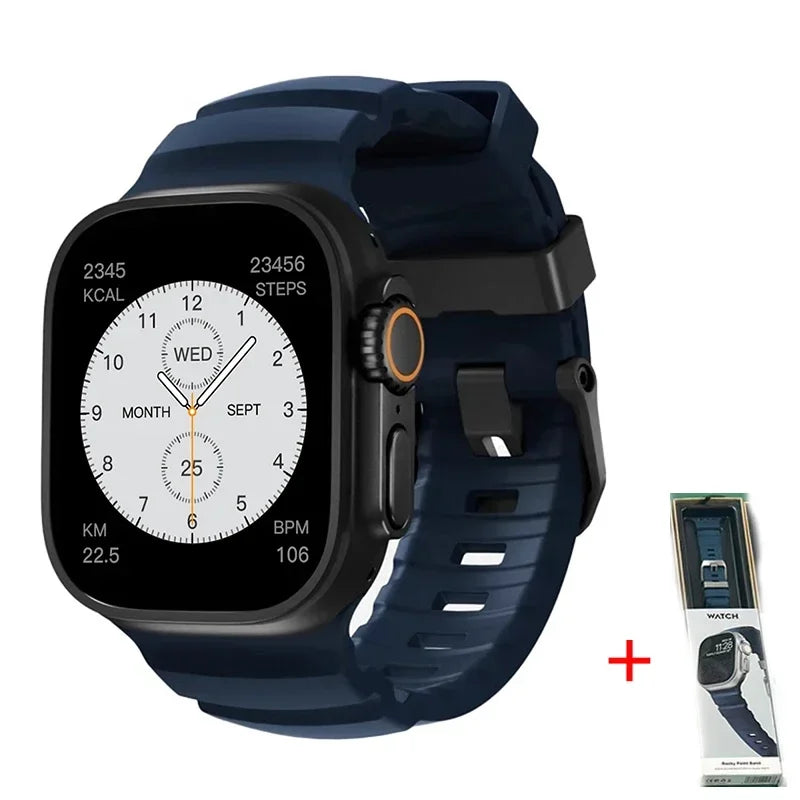 Silicone Sports Band for Apple Watch – Sweat-Proof Breathable Replacement Strap for All Series Ultra 2 / 9 / 8 / 7 / SE for Active Use