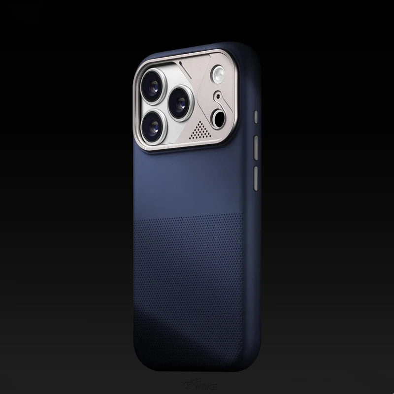 MagSafe Silicone Case with Alloy Metal Lens Ring for iPhone 17 – Shockproof Soft Cover with Camera Protection & Wireless Charging Compatible