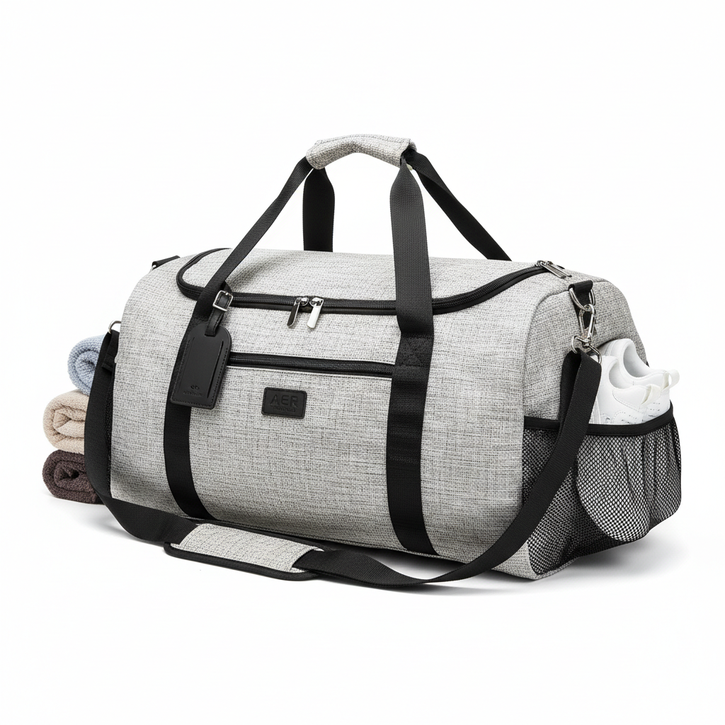 Travel gym duffle bag portable weekender shoulder crossbody carry-on