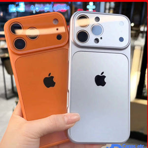 Luxury Matte Glass Case for iPhone 17 / 16 / 15 / 14 / 13 – Slim Shockproof Hard Cover with Elegant Frosted Finish